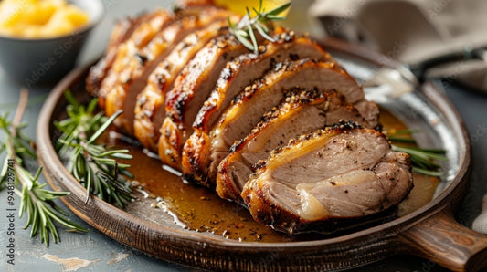 Schweinebraten mit Schwarzbier-Zwiebelsoße im Glas, vollkonserviert