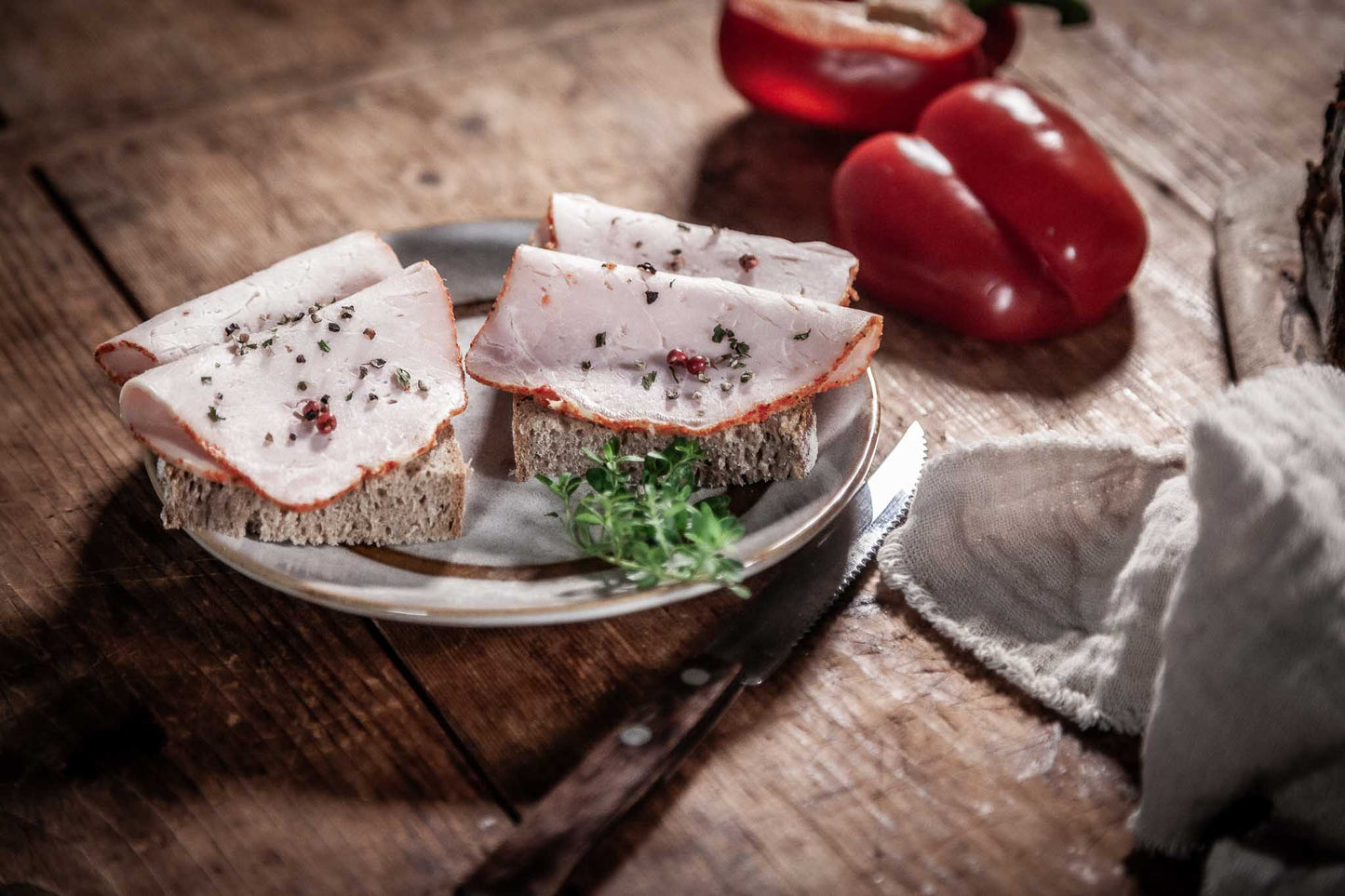 Paprikabraten Aufschnitt