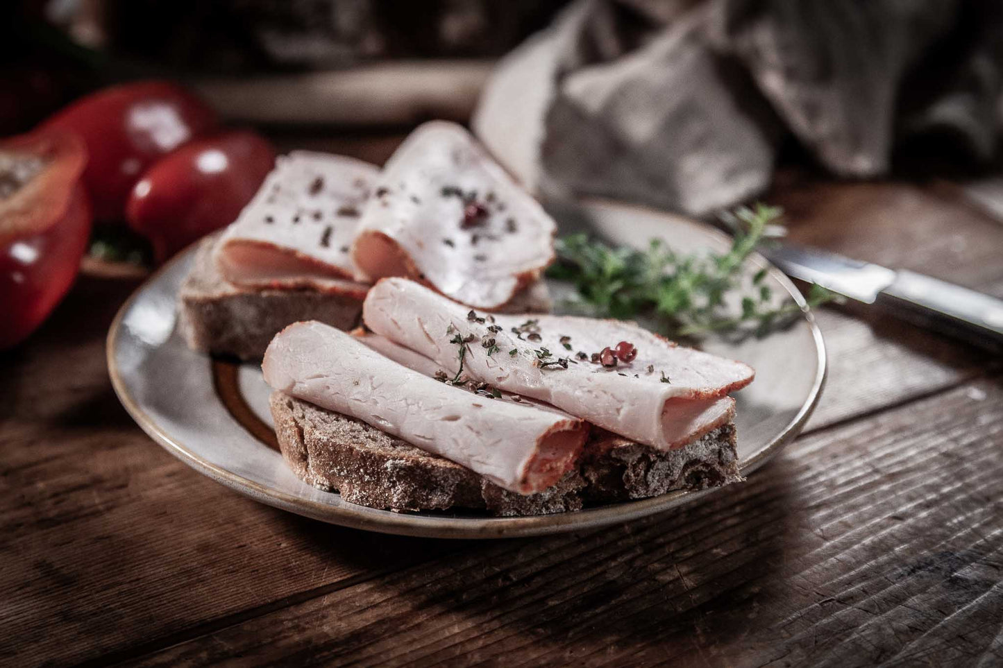 Paprikabraten Aufschnitt