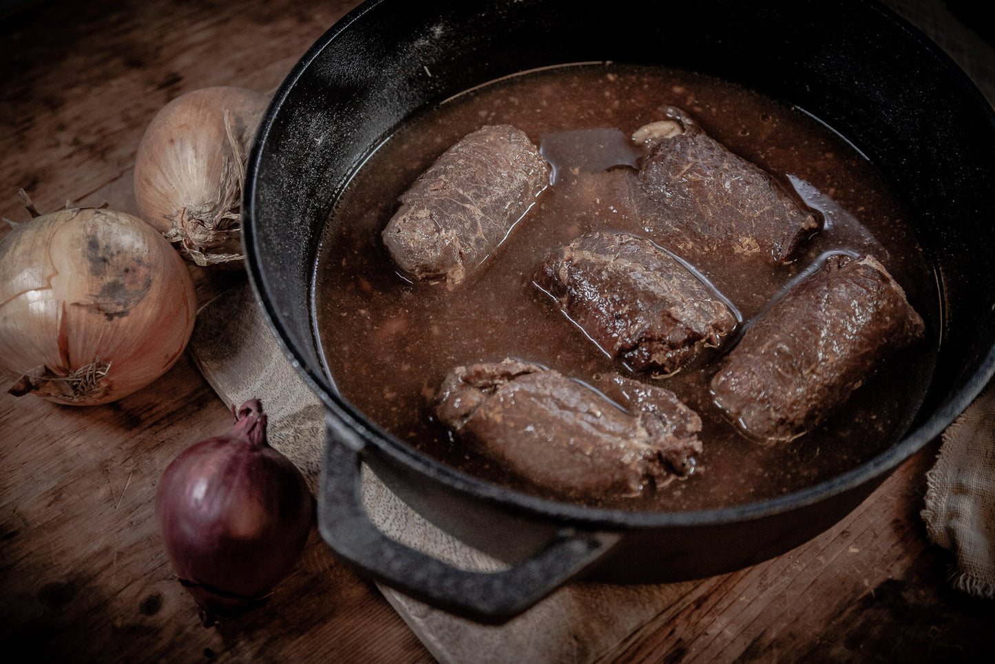 Produktpaket Rindergulasch und Rinderroulade in Soße im Glas, vollkonserviert