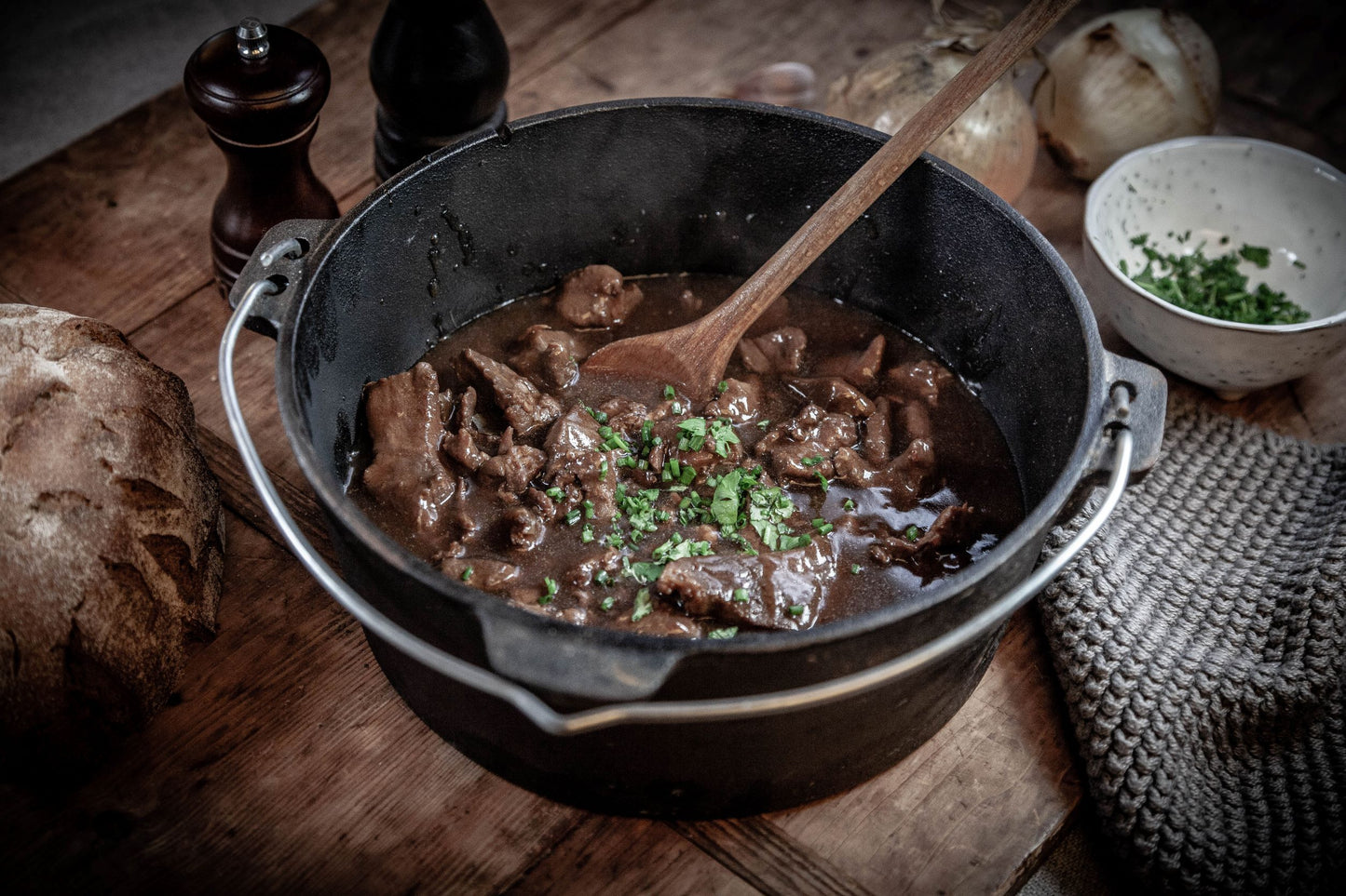Rindergulasch im Glas