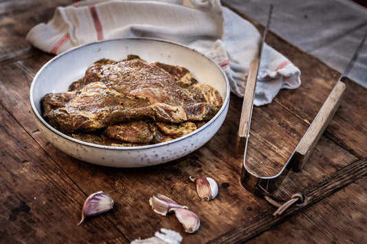 Thüringer Rostbrätel in Knoblauchmarinade