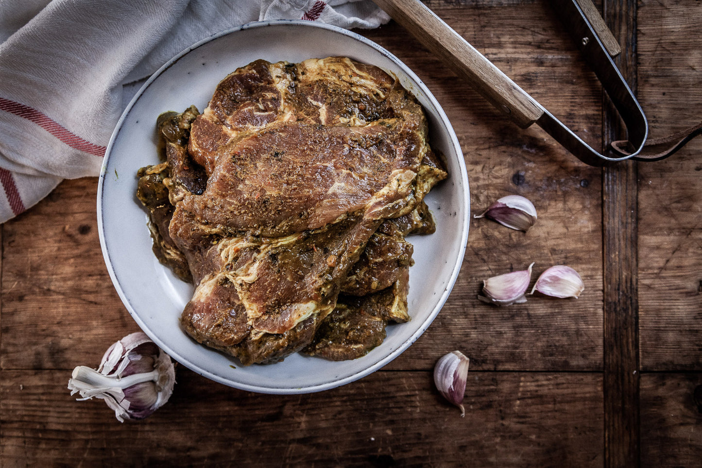 Thüringer Rostbrätel in Knoblauchmarinade